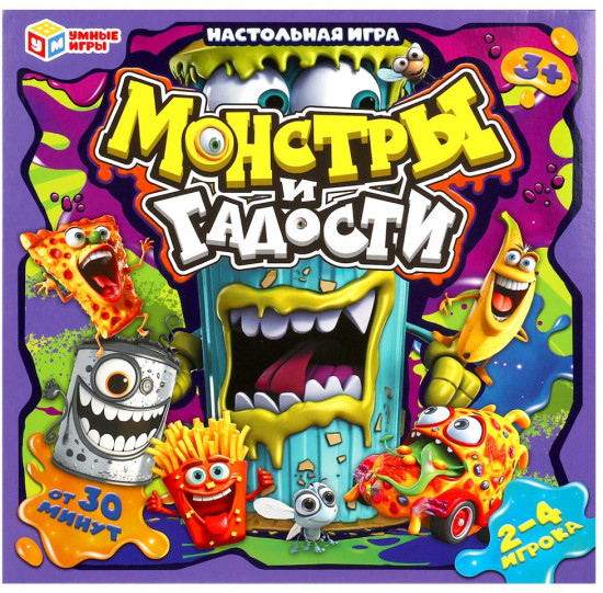 Игра настольная «Монстры и гадости»