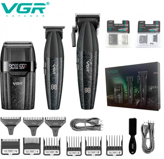 Профессиональный набор триммеров для волос VGRV-Stepless Pro 4 в 1