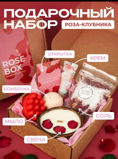 Подарочный набор косметики «СПА Клубника»