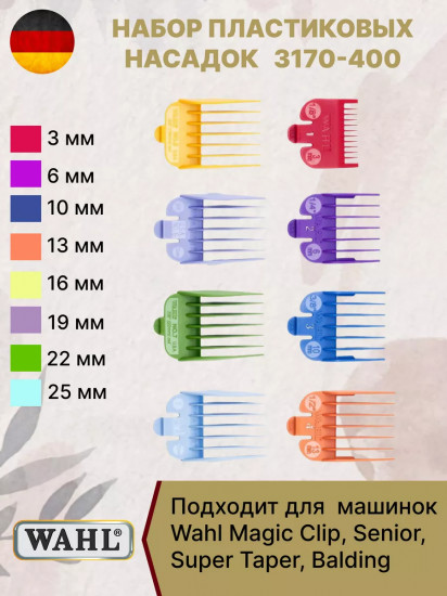 Набор насадок для машинок Wahl 3170-400