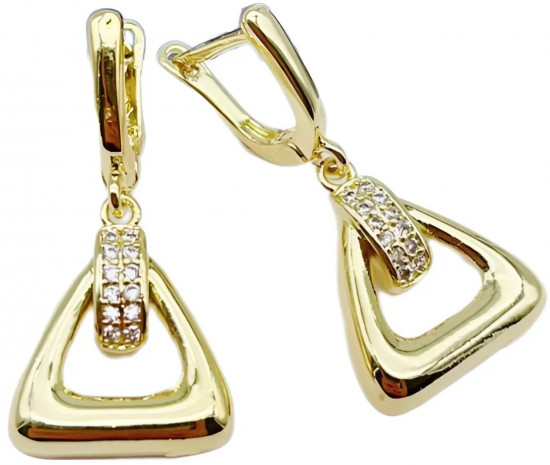 Серьги с кристаллом женские