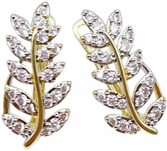 Серьги с кристаллом женские