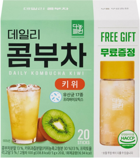 Освежающий напиток со вкусом киви «Daily Kombucha Kiwi»
