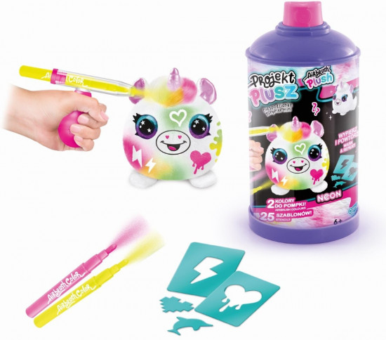 Набор-сюрприз из мягкой игрушки с аэрографом «Неон мини. Neon mini Mystery Kit»