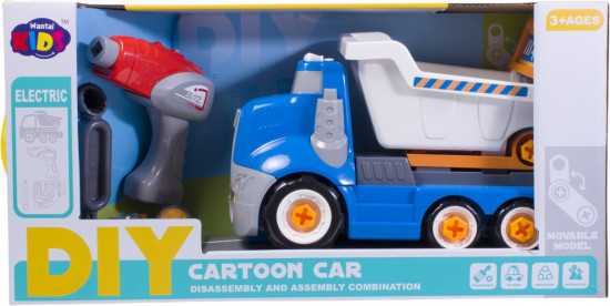 Грузовик-конструктор с дрелью «Diy Cartoon Car WT889-H»