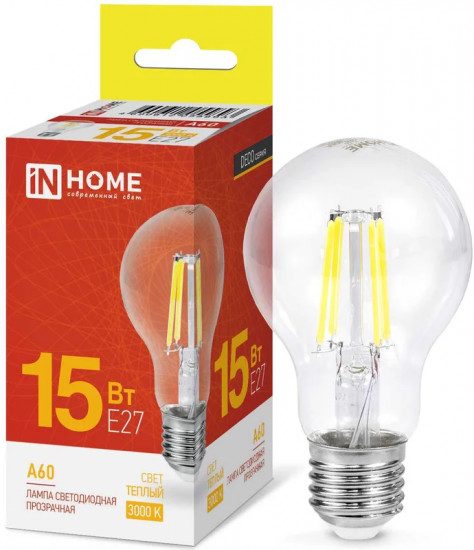 Лампа светодиодная LED-A60-deco