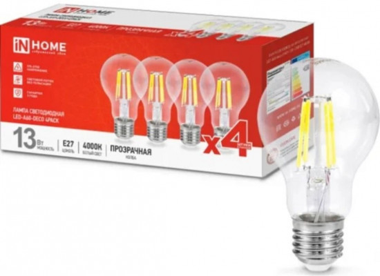 Лампа светодиодная LED-A60-deco