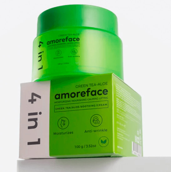 Успокаивающий крем для лица с экстрактом зелёного чая и алоэ «4 In 1 Green Tea-Aloe Soothing Cream»