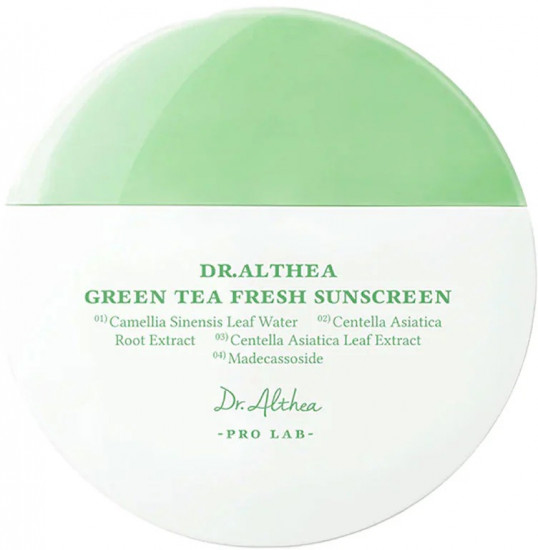 Освежающий солнцезащитный крем для лица SPF50+ PA++++ «Green Tea»
