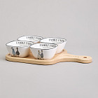 Набор салатников на подставке «Family farm»