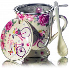 Кружка с ситом, ложкой и крышкой «Выходной»