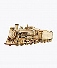 Деревянный 3D конструктор «Старинный Паровоз Prime Steam Express»