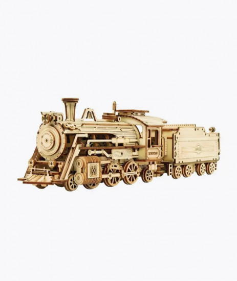 Деревянный 3D конструктор «Старинный Паровоз Prime Steam Express»