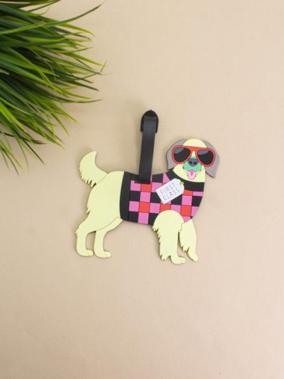 Бирка для багажа «Dog glasses»