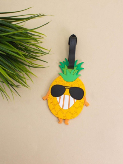 Бирка для багажа «Funny pineapple glass»