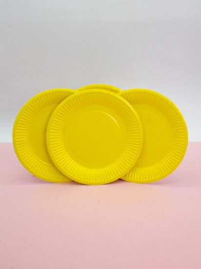 Набор бумажных тарелок «Party yellow»