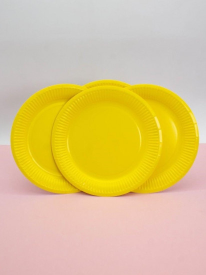 Набор бумажных тарелок «Party yellow»