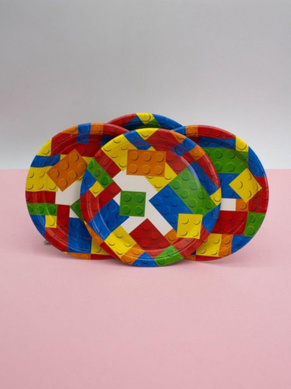 Набор бумажных тарелок «Lego»