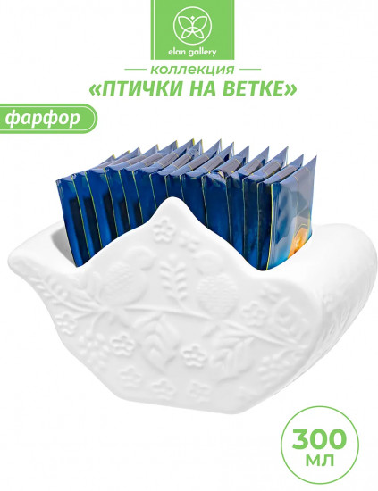 Подставка сервировочная для чайных пакетиков «Птички на ветке»