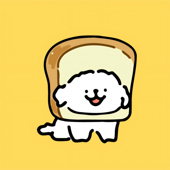 Картина по номерам «Dog and bread»