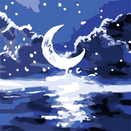 Картина по номерам «Moon»