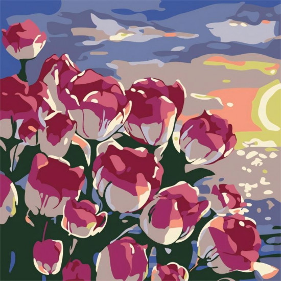 Картина по номерам «Pink roses»