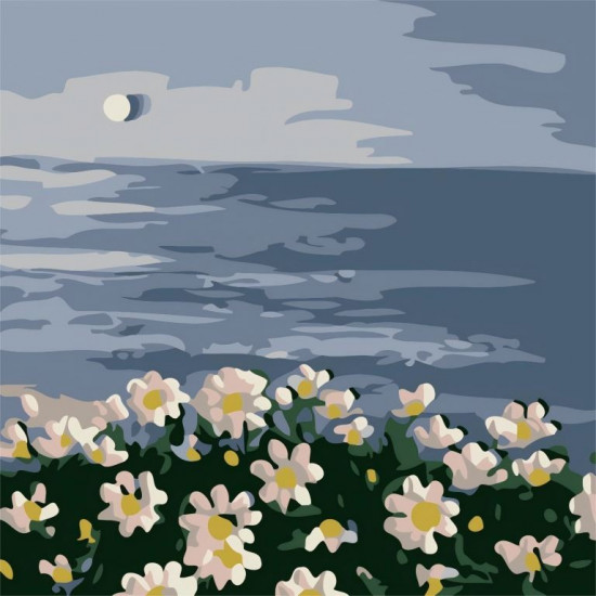 Картина по номерам «White daisies»