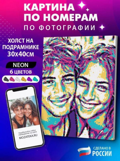 Картина по номерам по фото «Neon»