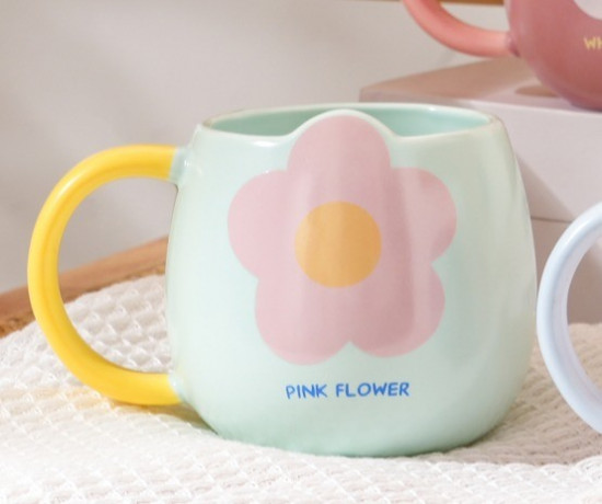Кружка керамическая «Pink flower»