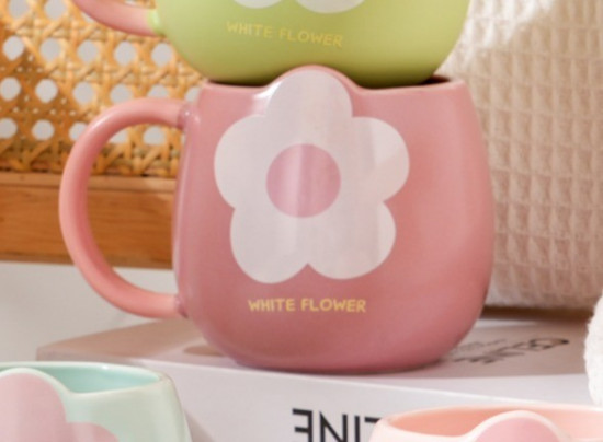 Кружка керамическая «White flower one»