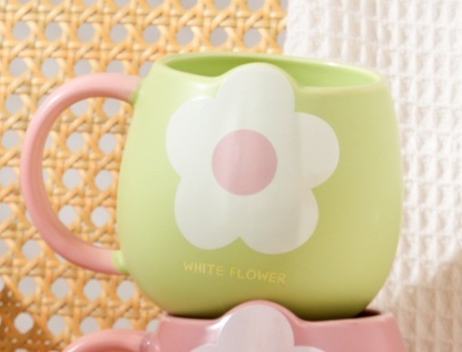 Кружка керамическая «White flower two»