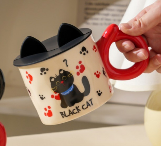 Кружка керамическая «Black cat»