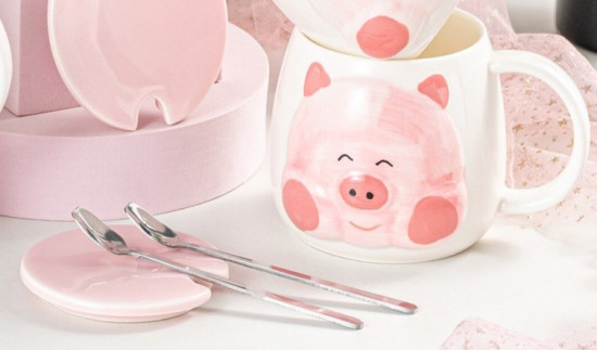 Кружка керамическая «Cute pig»