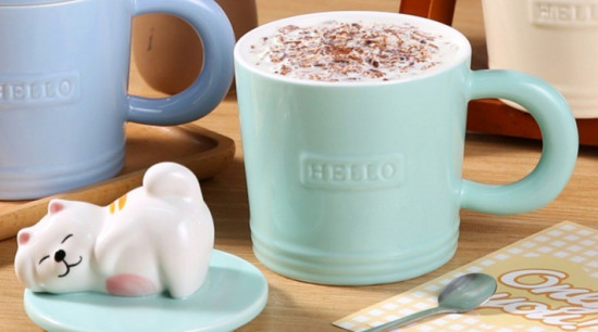 Кружка керамическая «Hello dear cat»