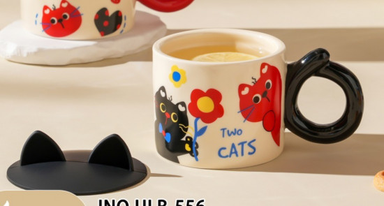 Кружка керамическая «Two cat»