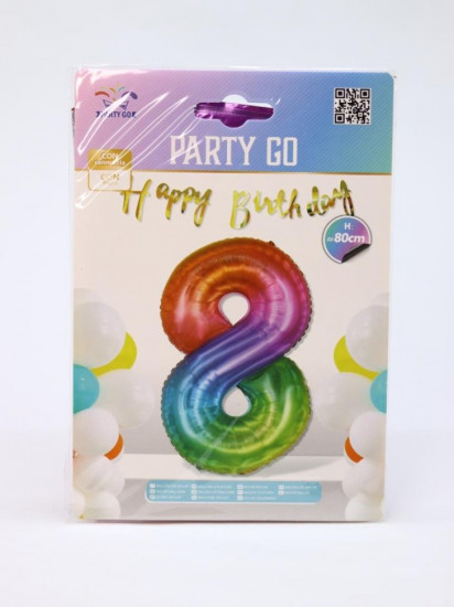 Шар фольгированный «Multicolour numbers»
