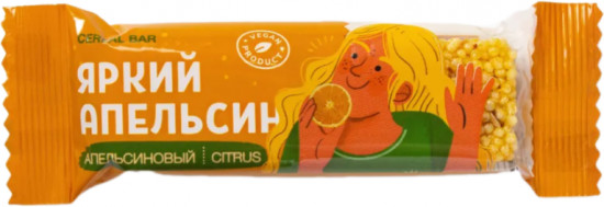 Батончик злаковый «Яркий апельсин»