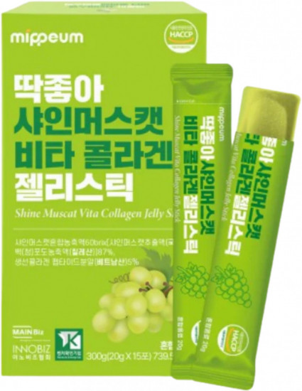 Коллаген-желе в стиках «Shine Muscat Vita Collagen Jelly Stick»