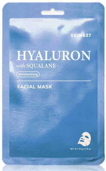 Маска для лица тканевая увлажняющая «Гиалурон и сквалан. Hyaluron with Squalane Moisturizing Facial Mask»