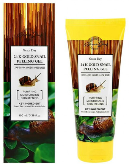 Пилинг-гель отшелушивающий с золотом и муцином улитки «24k Gold Snail Peeling Gel»