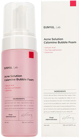 Пенка-мусс для лица очищающая с каламином «Calamine Bubble Foam»