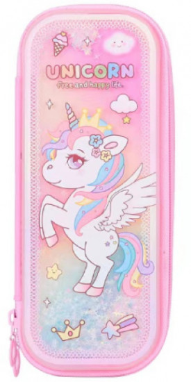 Пенал с плавающими блестками «Unicorn»