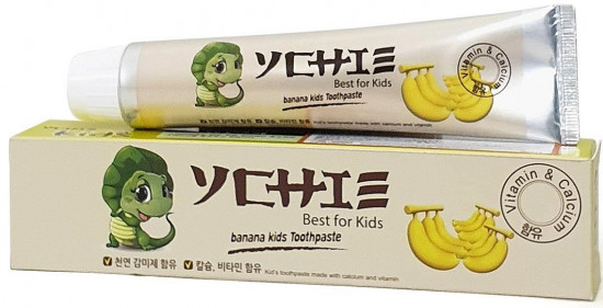 Детская зубная паста без фтора со вкусом банана «Banana Kids Toothpaste»