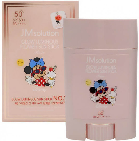 Стик для лица с розой солнцезащитный «Glow Luminous Flower Sun Stick» SPF50+ PA++++