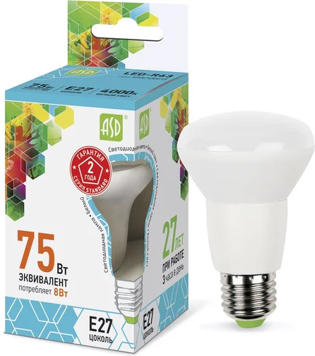 Лампа светодиодная LED-R63-standard
