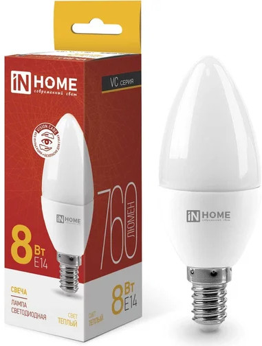 Лампа светодиодная LED-СВЕЧА-VC