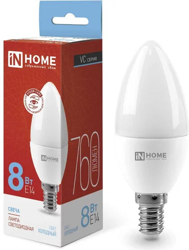 Лампа светодиодная LED-СВЕЧА-VC