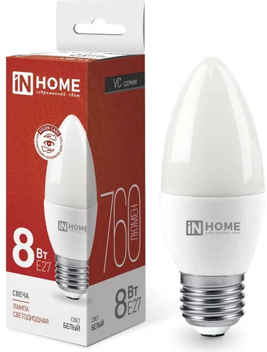 Лампа светодиодная LED-СВЕЧА-VC