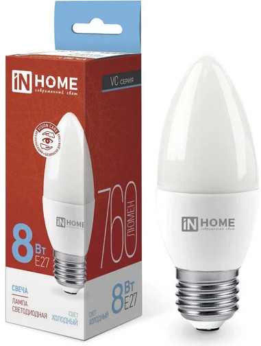 Лампа светодиодная LED-СВЕЧА-VC