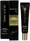 Сыворотка для кожи вокруг глаз с муцином улитки антивозрастная «Black Snail Premium Rolling Eye Serum»